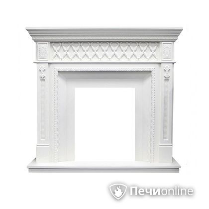 Портал для электрокамина Royal Flame Alexandria под классический очаг белый дуб в Алматы